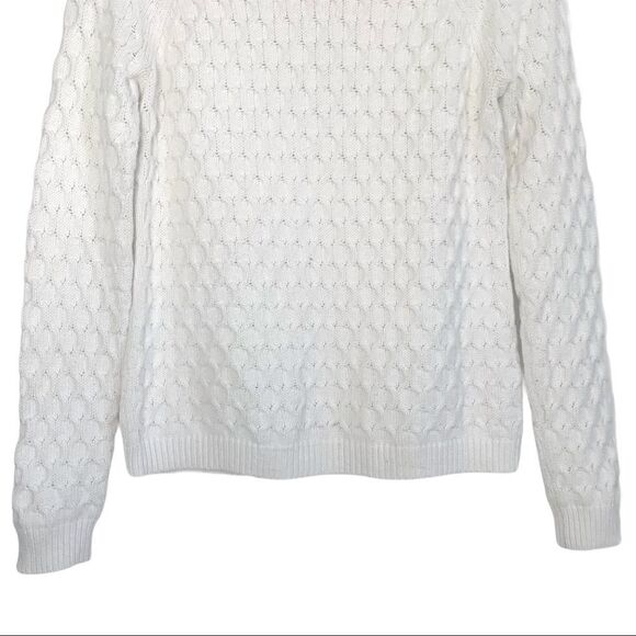 Old Navy Chunky Knit White Sweater - Picture 4 of 7